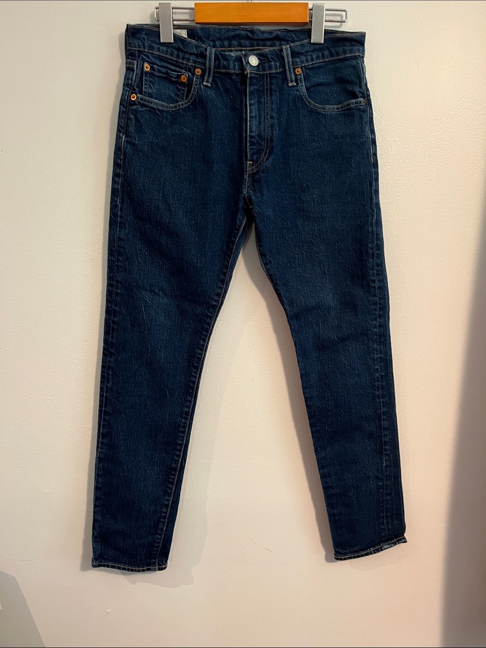Men's Levi’s Red Tab 512 Dark Blue Slim Fit Jeans, Size 30/30